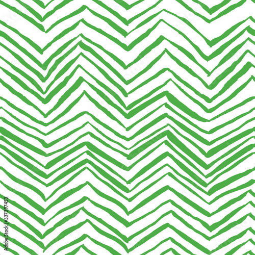 Vector illustration  seamless pattern  green and white color