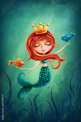 Dekoracja na wymiar  mermaid-princess