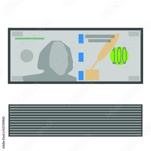 dollars vector isolated on white background