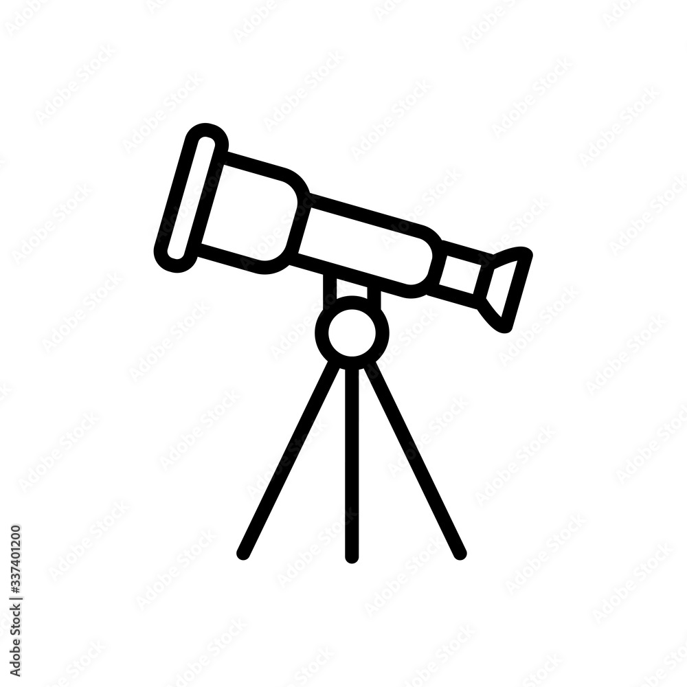 telescope icon vector design template telescope icon vector design template