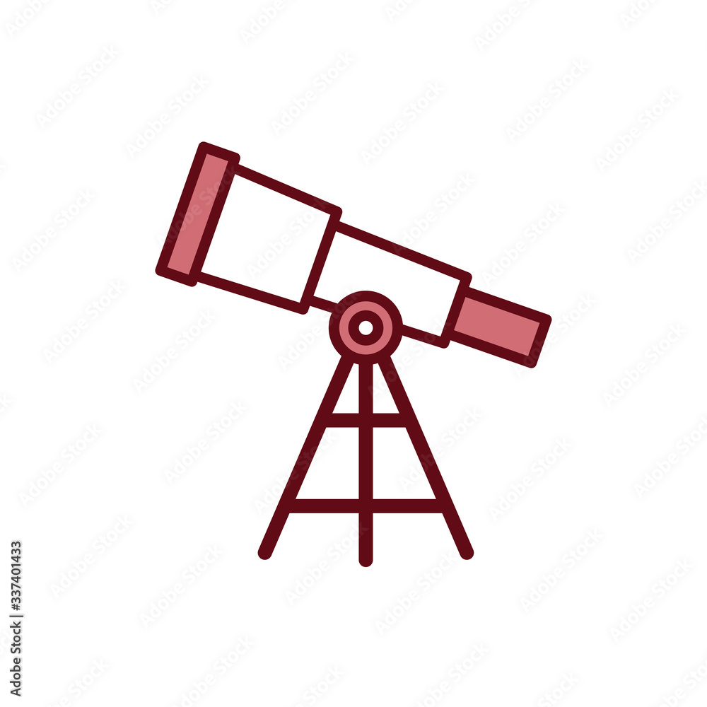 telescope icon vector design template telescope icon vector design template