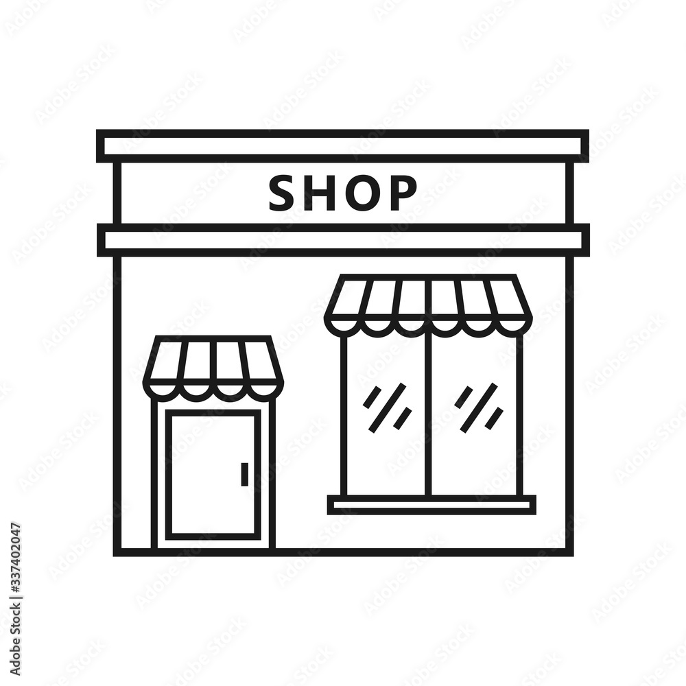 store vector icon in trendy flat style store vector icon in trendy flat style