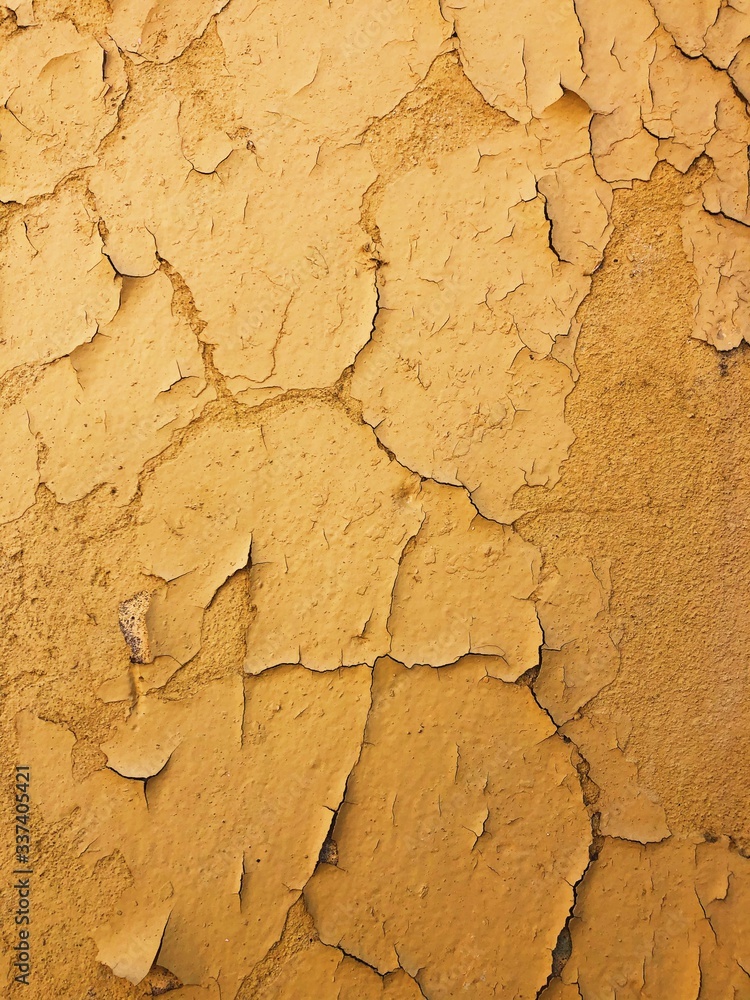 Beautiful old yellow wall close up view Beautiful old yellow wall close up view