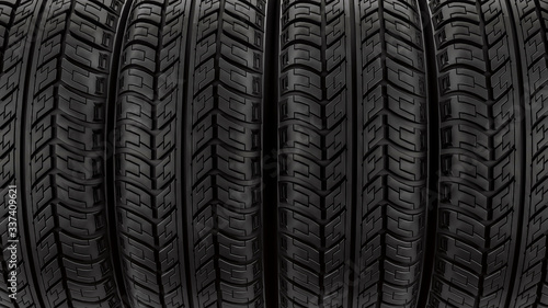 Automobile tire. Wheels for the car. Tires for cars.  © Алексей Иванов
