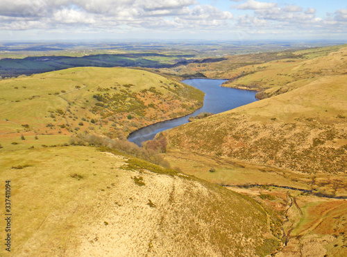 Aerial view of Dartmoor, Devon 