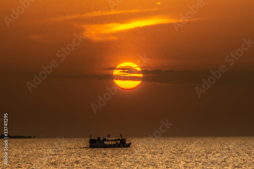 Fotografía Por do sol em santarém