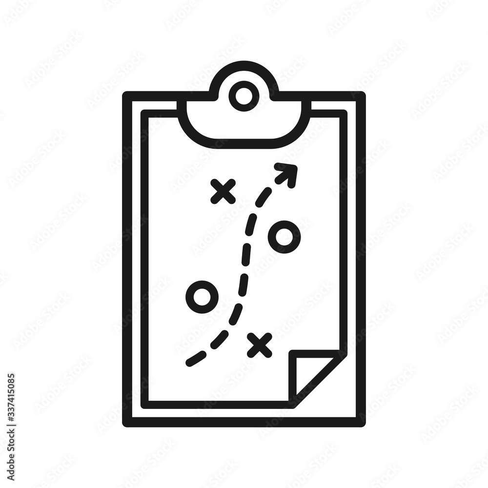 strategy icon in trendy flat style strategy icon in trendy flat style