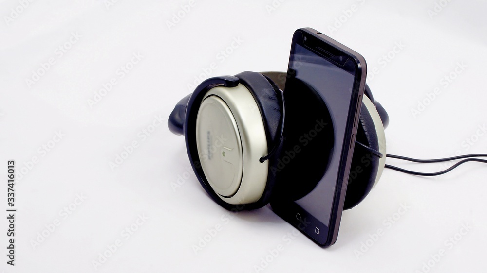 Headphones and smartphone