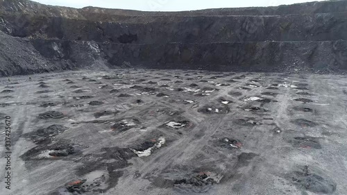 open pit mining of natural resources and ores