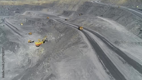 open pit mining of natural resources and ores