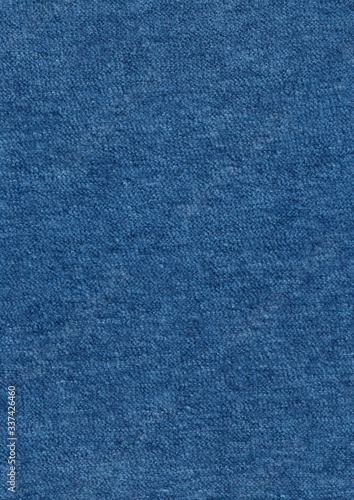 Classic blue knitted texture background