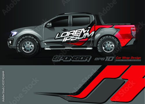 abstract background vector for racing car wrap design and vehicle livery 
