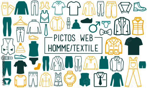 Textile Homme - Picto / web