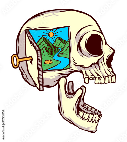 Nature is my mind illustration