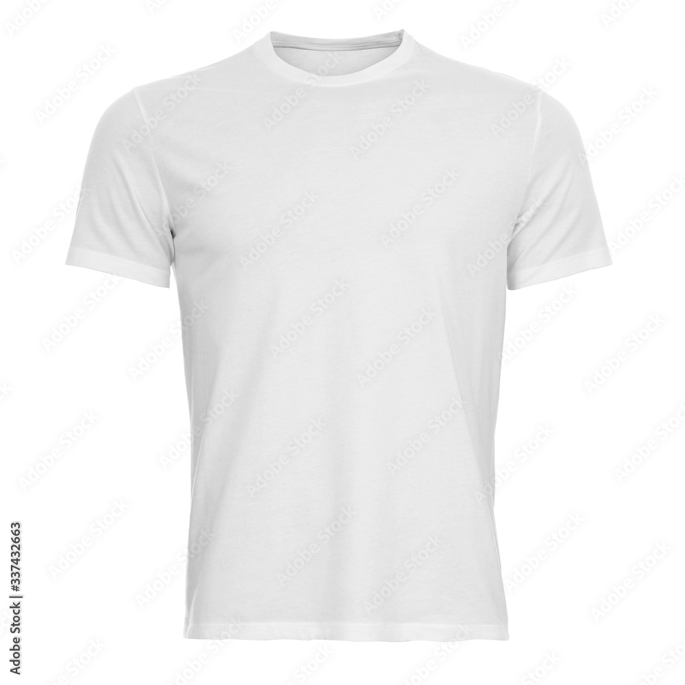 White men's shirt isolated on white background White men's shirt isolated on white background