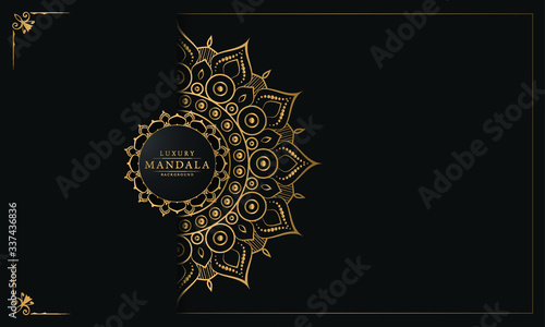 Modern luxury ornamental mandala background with arabesque pattern arabic
 islamic east style.decorative mandala for print, poster,
 cover, brochure, flyer, banner