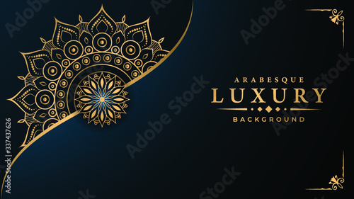 Modern luxury ornamental mandala background with arabesque pattern arabic islamic east style.decorative mandala for print, poster, cover, brochure, flyer, banner