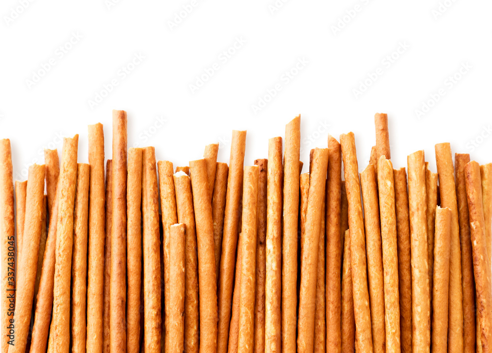 Crispy straws background. The view from top Crispy straws background. The view from top