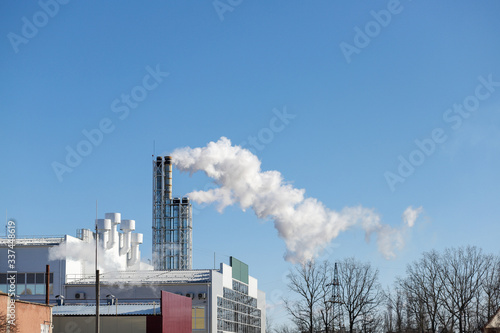 smoke from the chimney