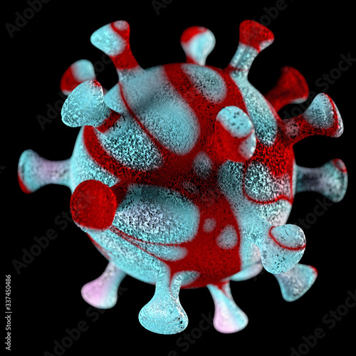 COVID-19 Coronavirusvirus colorato. photo