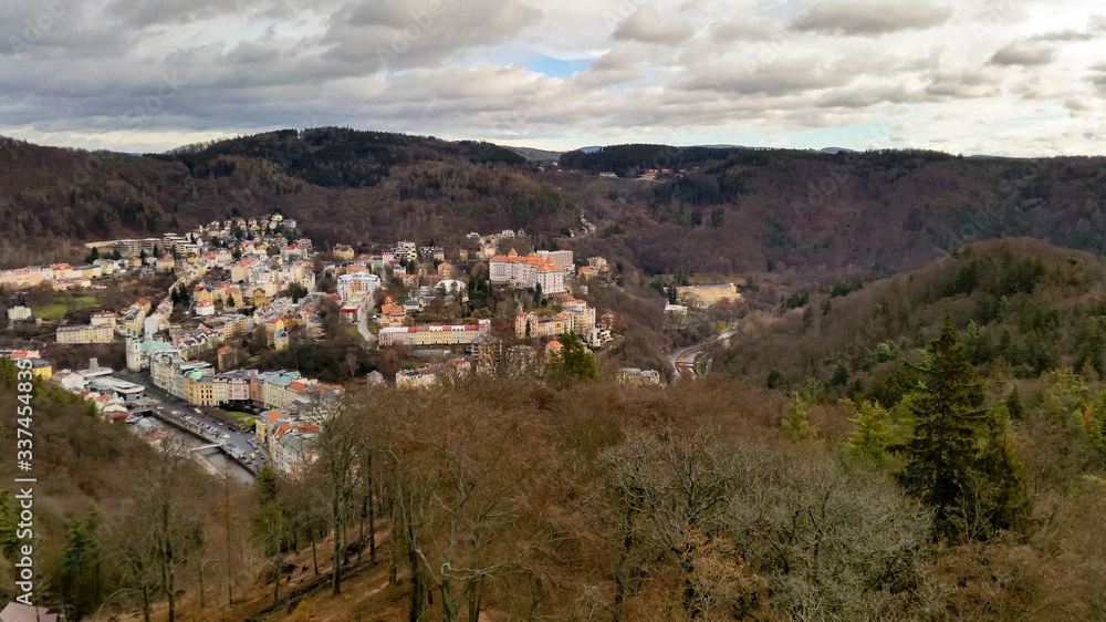 View of Karlovy Vary from above