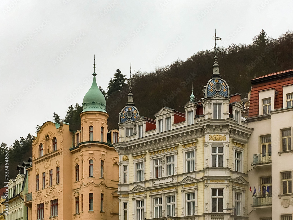 Old houses in Karlovy Vary