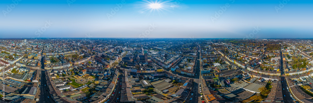Fototapeta premium Skypano Krefeld Marktstraße Deutschland