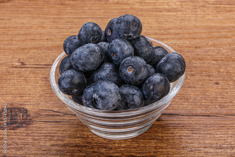 Sweet fresh juicy blueberries heap