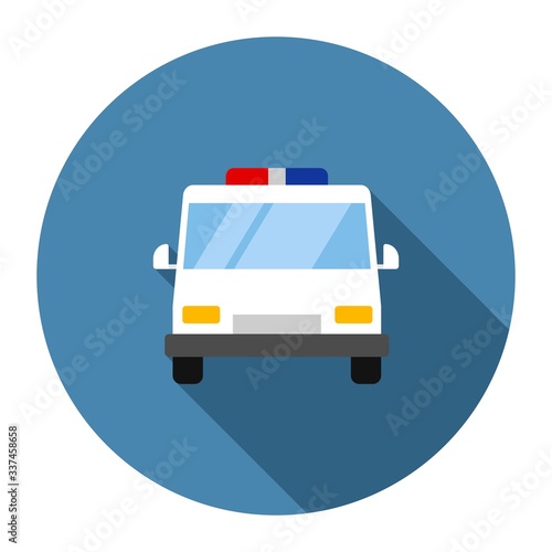 Ambulance icon isolated on white background  Vector illustration