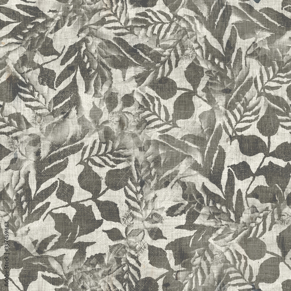 Obraz premium Seamless faded scratched distressed messy montage stock graphic design. Detailed realistic ragged crumpled grungy worn collage motif. Seamless repeat raster jpg pattern swatch.