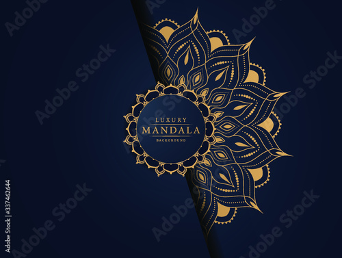 Modern luxury ornamental mandala background with arabesque pattern arabic
 islamic east style.decorative mandala for print, poster,
 cover, brochure, flyer, banner