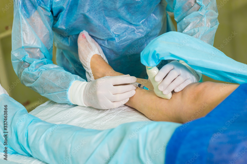 Fototapeta premium nurse with a patient