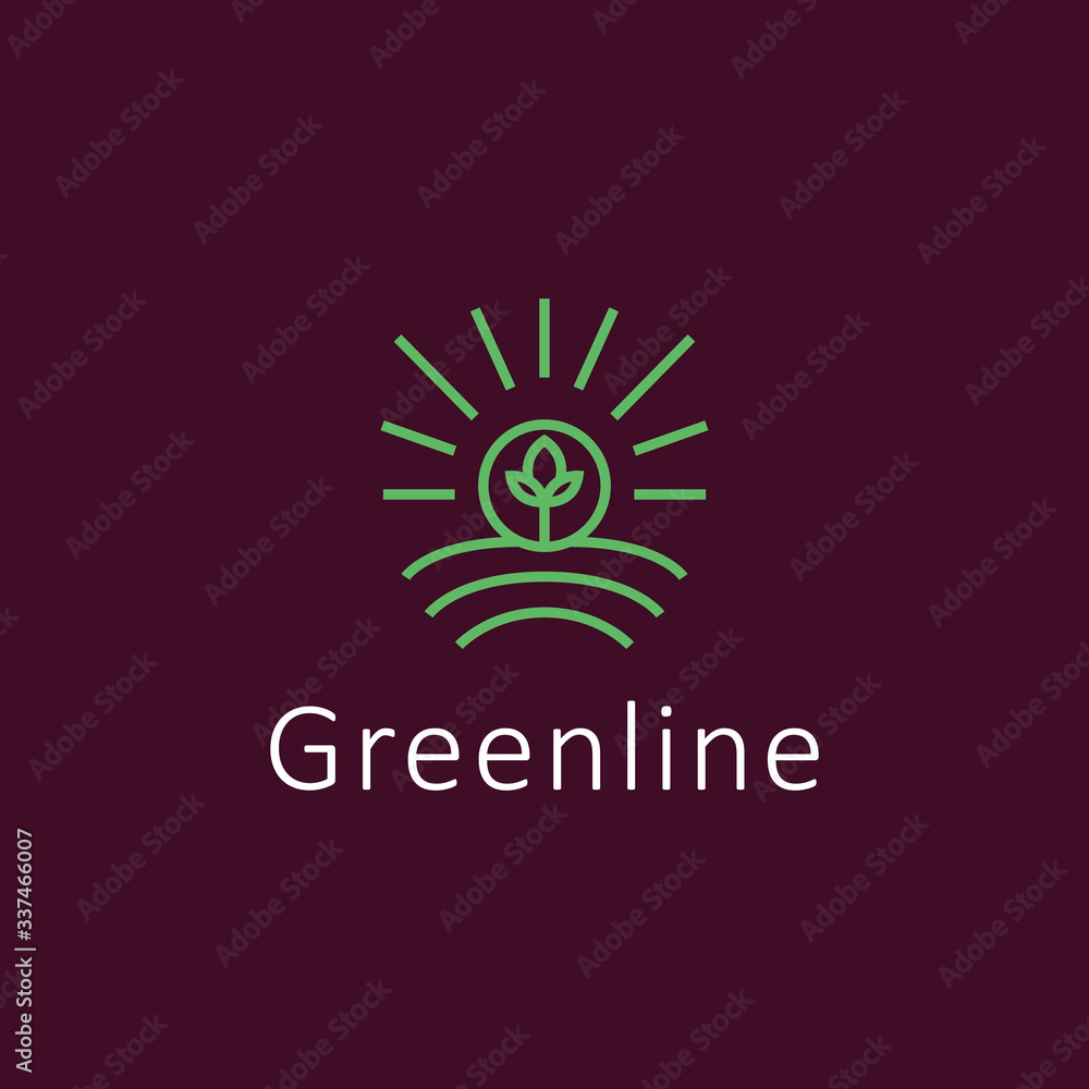 Naklejka premium agriculture logo design vector template with Modern line Symbol Concept style.
