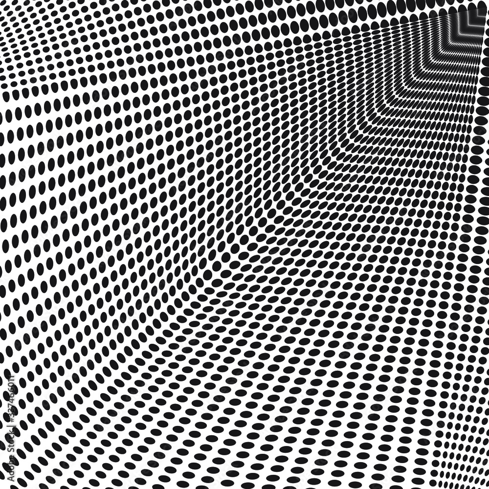 Abstract monochrome halftone pattern. Futuristic panel. Grunge dotted backdrop with circles, dots, point. Design element for web banners, posters, cards, wallpapers, sites. Black and white color Abstract monochrome halftone pattern. Futuristic panel. Grunge dotted backdrop with circles, dots, point. Design element for web banners, posters, cards, wallpapers, sites. Black and white color