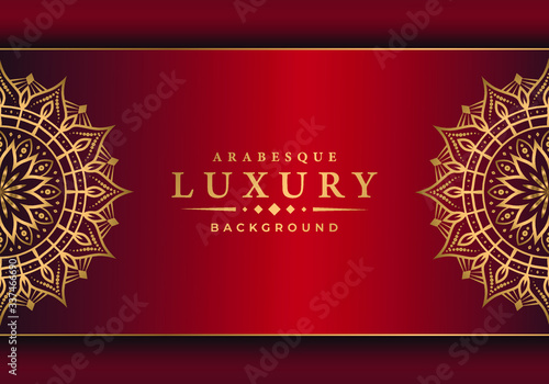 Modern luxury ornamental mandala background with arabesque pattern arabic
 islamic east style.decorative mandala for print, poster,
 cover, brochure, flyer, banner