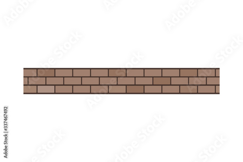 Desing of horizontal bricks seamless platform