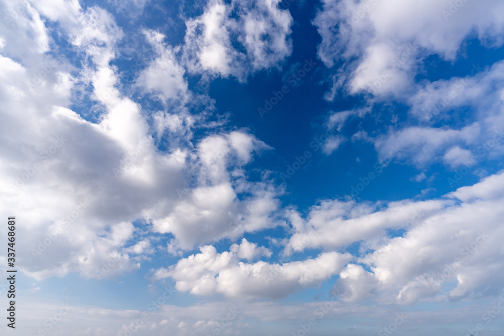 blue sky with clouds