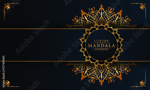  Modern luxury ornamental mandala background with arabesque pattern arabic islamic east style.decorative mandala for print, poster, cover, brochure, flyer, banner