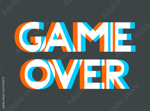 Design of game over message