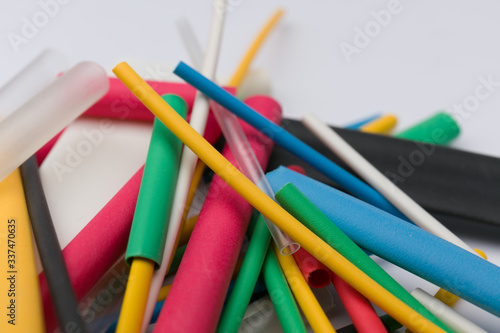 Heat Shrink Tubing on a White Background