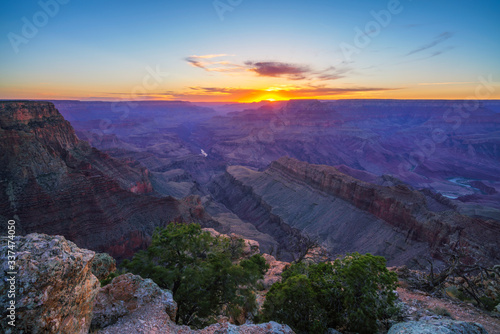 sunset at lipan point at the south rim of grand canyon in arizona, usa © Christian B.