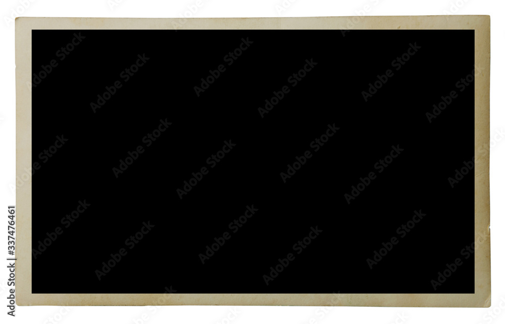 Blank old photo isolated on white Blank old photo isolated on white