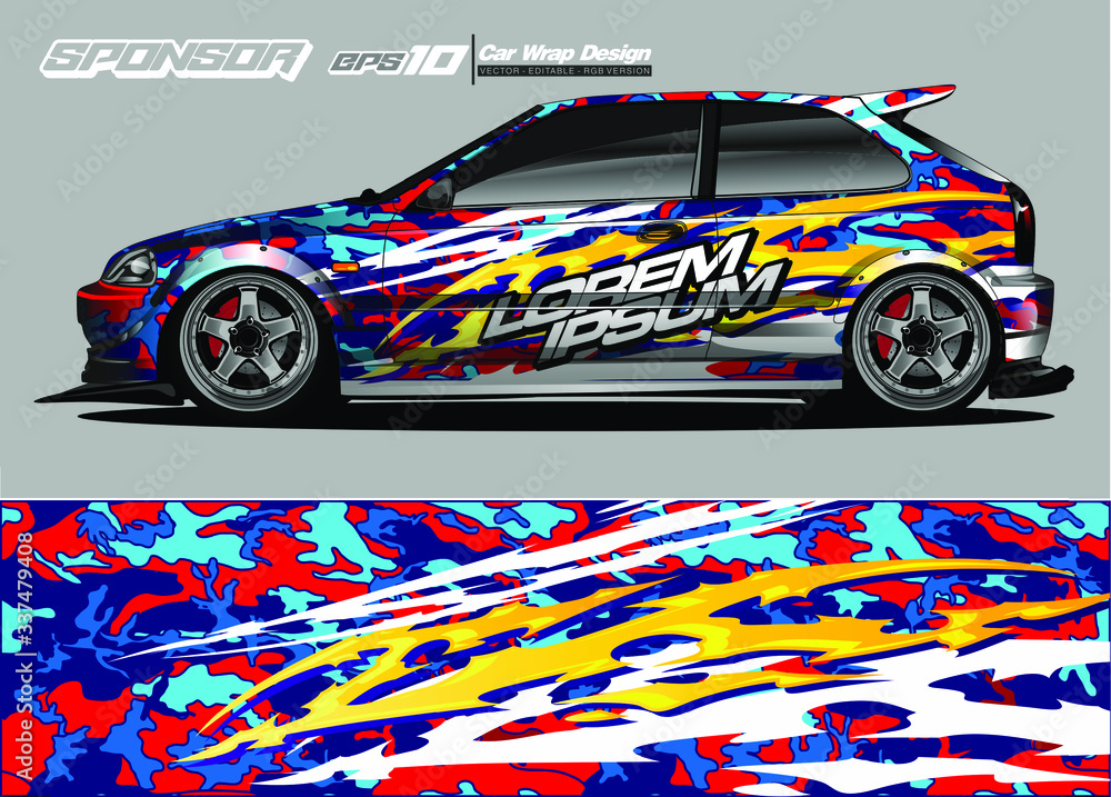 abstract background vector for racing car wrap design and vehicle livery
abstract background vector for racing car wrap design and vehicle livery