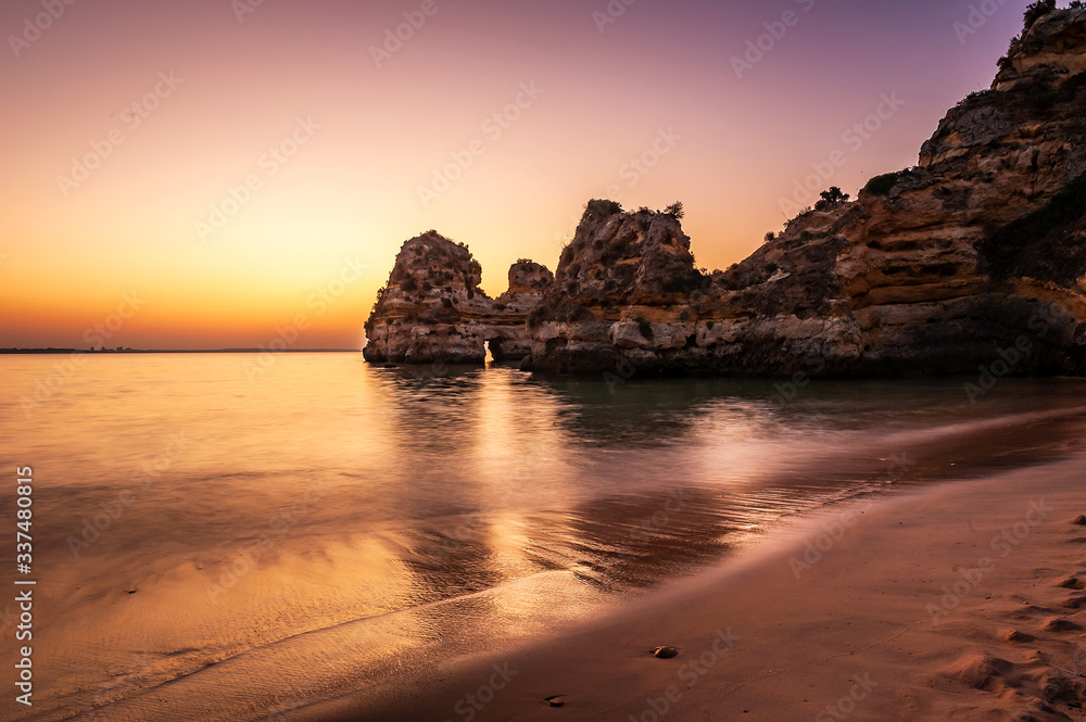 Klifowe wybrzeże Algarve, Ponta da Piedade, Portugalia