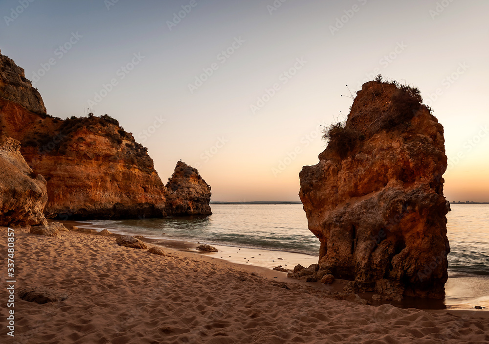 Klifowe wybrzeże Algarve, Ponta da Piedade, Portugalia