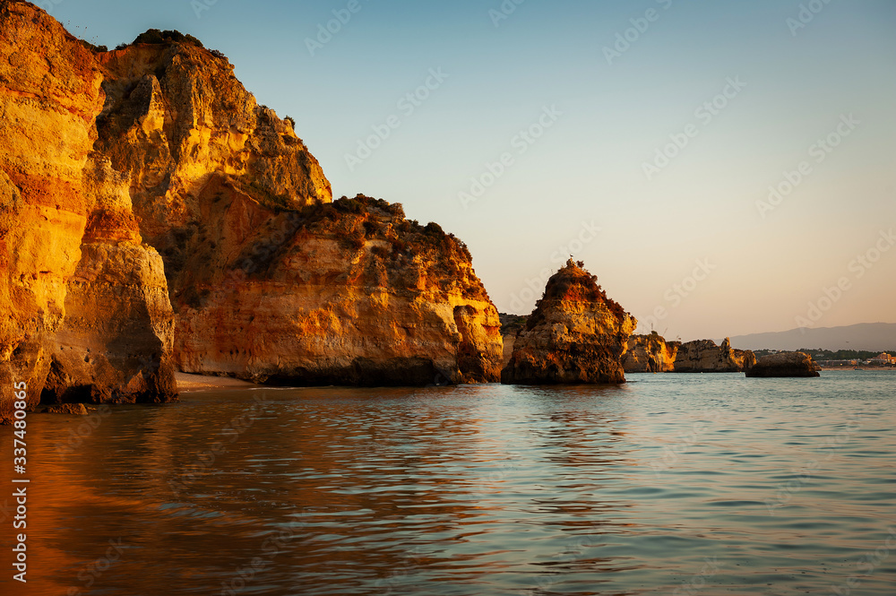 Klifowe wybrzeże Algarve, Ponta da Piedade, Portugalia