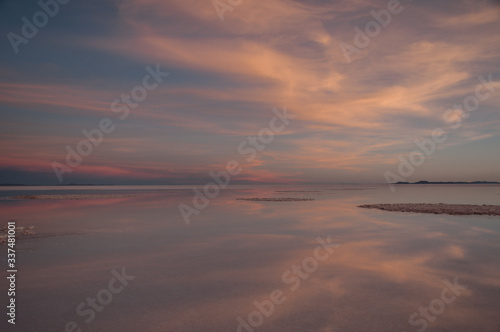 Salar de Uyuni sunset, Bolivia