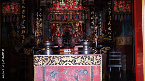 buddhist temple in cetral java, indonesiia photo