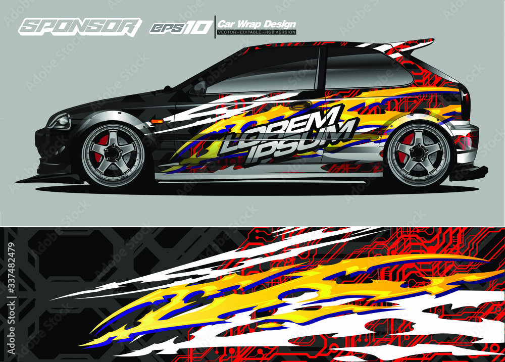 abstract background vector for racing car wrap design and vehicle livery
abstract background vector for racing car wrap design and vehicle livery