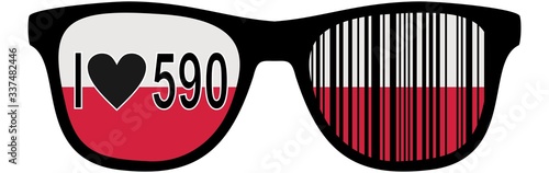 Bar code corresponding to Polish products - promotion of the purchase of Polish creations.